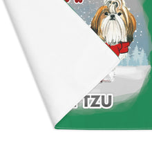 Load image into Gallery viewer, Shih Tzu Best In Snow Placemat