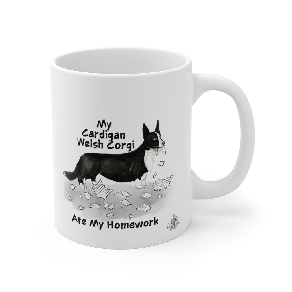 My Cardigan Welsh Corgi Ate My Homework Mug