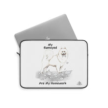 Load image into Gallery viewer, My Samoyed Ate My Homework Laptop Sleeve