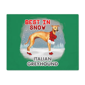 Italian Greyhound Best In Snow Placemat