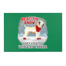 Load image into Gallery viewer, Soft Coated Wheaten Terrier Best In Snow Area Rug