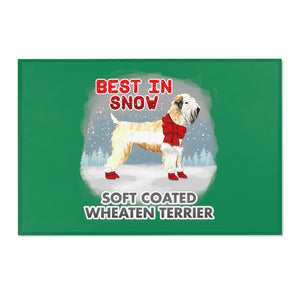 Soft Coated Wheaten Terrier Best In Snow Area Rug