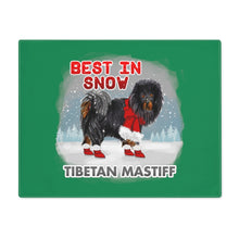 Load image into Gallery viewer, Tibetan Mastiff Best In Snow Placemat