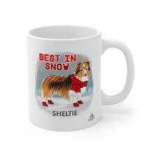 Load image into Gallery viewer, Sheltie Best In Snow Mug