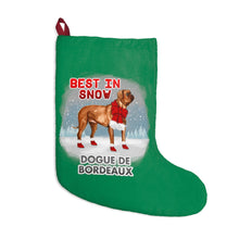 Load image into Gallery viewer, Dogue de Bordeaux Best In Snow Christmas Stockings