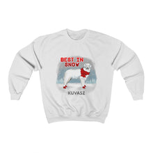Load image into Gallery viewer, Kuvasz Best In Snow Heavy Blend™ Crewneck Sweatshirt