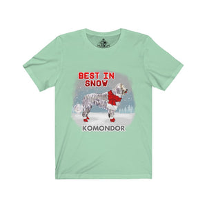 Komondor Best In Snow Unisex Jersey Short Sleeve Tee