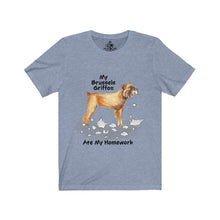 Load image into Gallery viewer, My Brussels Griffon Ate My Homework Unisex Jersey Short Sleeve Tee