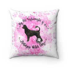 Load image into Gallery viewer, Portuguese Water Dog Pet Fashionista Square Pillow