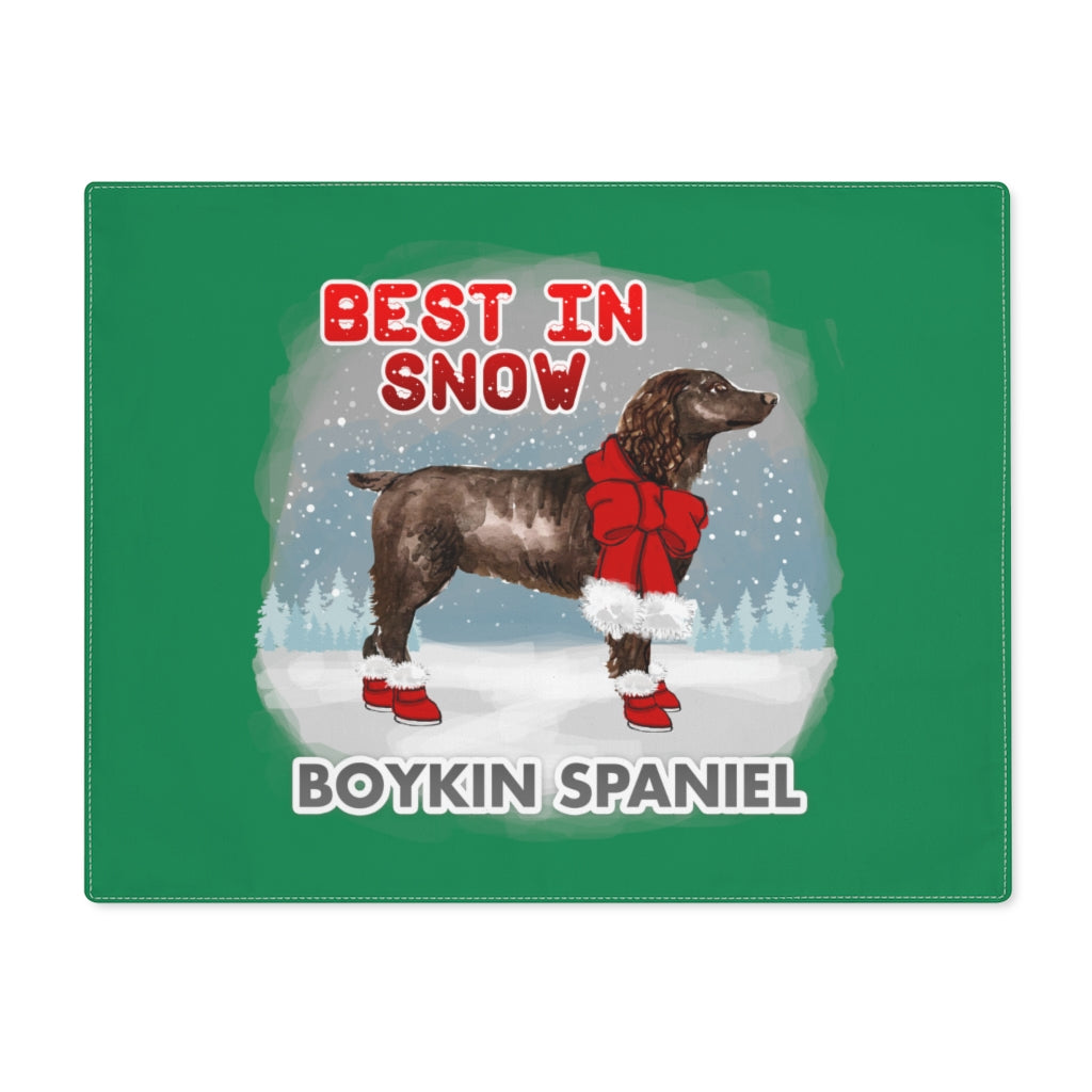 Boykin Spaniel Best In Snow Placemat