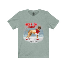 Load image into Gallery viewer, Boxer Best In Snow Unisex Jersey Short Sleeve Tee