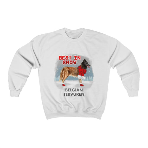 Belgian Tervuren Best In Snow Heavy Blend™ Crewneck Sweatshirt