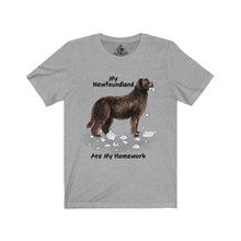 Load image into Gallery viewer, My Newfoundland Ate My Homework Unisex Jersey Short Sleeve Tee