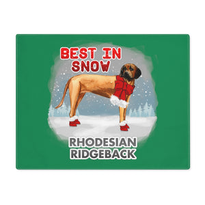 Rhodesian Ridgeback Best In Snow Placemat