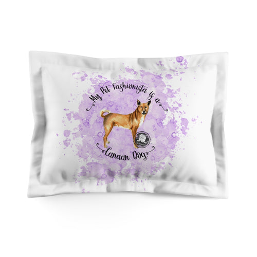 Canaan Dog Pet Fashionista Pillow Sham