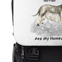 Load image into Gallery viewer, My Cesky Terrier Ate My Homework Backpack