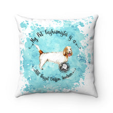 Load image into Gallery viewer, Petit Basset Griffon Vendeen Pet Fashionista Square Pillow