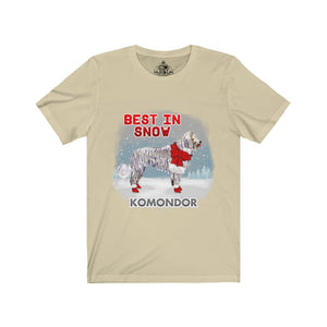 Komondor Best In Snow Unisex Jersey Short Sleeve Tee
