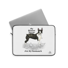 Load image into Gallery viewer, My Boston Terrier Ate My Homework Laptop Sleeve