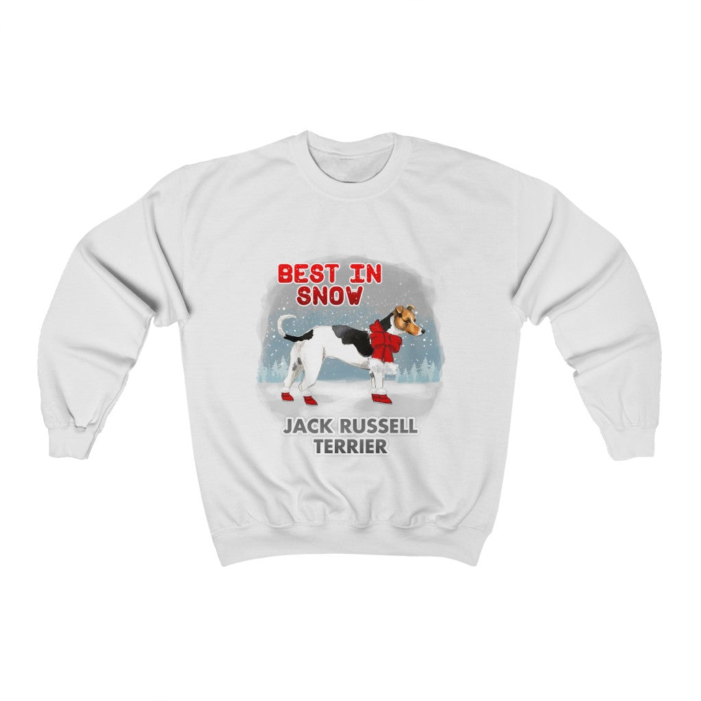 Jack Russell Terrier In Snow Heavy Blend™ Crewneck Sweatshirt