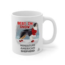 Load image into Gallery viewer, Miniature American Shepherd Best In Snow Mug