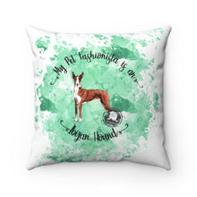 Load image into Gallery viewer, Ibizan Hound Pet Fashionista Square Pillow