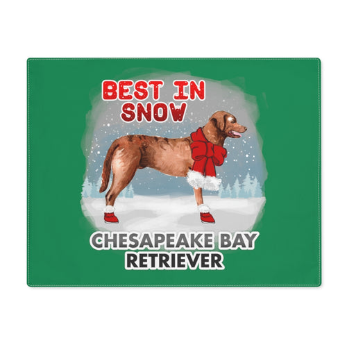 Chesapeake Bay Retriever Best In Snow Placemat