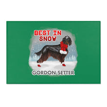 Load image into Gallery viewer, Gordon Setter Best In Snow Area Rug