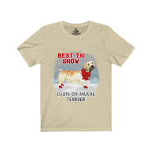 Load image into Gallery viewer, Glen of Imaal Terrier Best In Snow Unisex Jersey Short Sleeve Tee