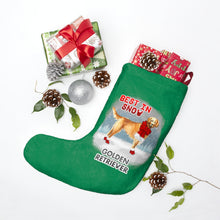 Load image into Gallery viewer, Golden Retriever Best In Snow Christmas Stockings