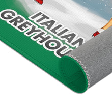 Load image into Gallery viewer, Italian Greyhound Best In Snow Area Rug