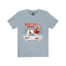 Load image into Gallery viewer, Brittany Best In Snow Unisex Jersey Short Sleeve Tee