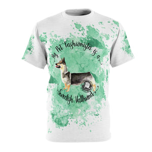 Swedish Vallhund Pet Fashionista All Over Print Shirt