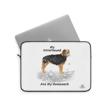 Load image into Gallery viewer, My Otterhound Ate My Homework Laptop Sleeve