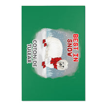 Load image into Gallery viewer, Coton De Tulear Best In Snow Area Rug