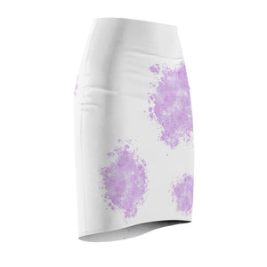 Light Purple Splash Pet Fashionista Pencil Skirt