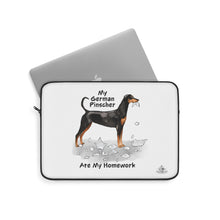 Load image into Gallery viewer, My German Pinscher Ate My Homework Laptop Sleeve