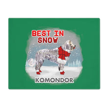 Load image into Gallery viewer, Komondor Best In Snow Placemat