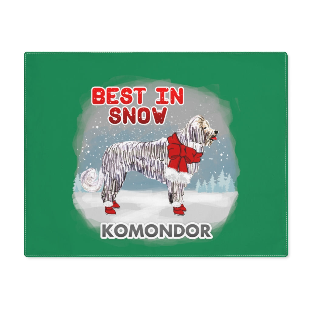 Komondor Best In Snow Placemat