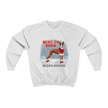 Load image into Gallery viewer, Ibizan Hound Best In Snow Heavy Blend™ Crewneck Sweatshirt