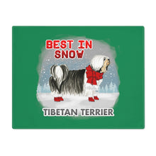 Load image into Gallery viewer, Tibetan Terrier Best In Snow Placemat