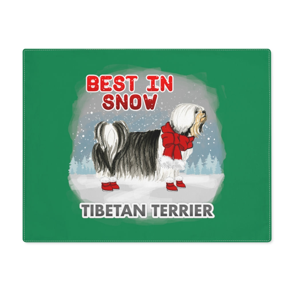 Tibetan Terrier Best In Snow Placemat
