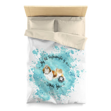 Load image into Gallery viewer, Shih Tzu Pet Fashionista Duvet Cover