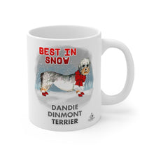 Load image into Gallery viewer, Dandie Dinmont Terrier Best In Snow Mug