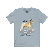 Load image into Gallery viewer, My Briard Ate My Homework Unisex Jersey Short Sleeve Tee