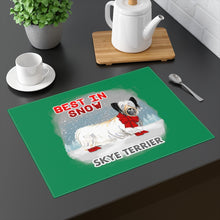 Load image into Gallery viewer, Skye Terrier Best In Snow Placemat