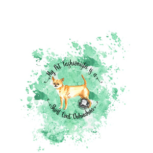 Chihuahua Short Coat Pet Fashionista Duvet Cover