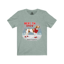 Load image into Gallery viewer, Brittany Best In Snow Unisex Jersey Short Sleeve Tee