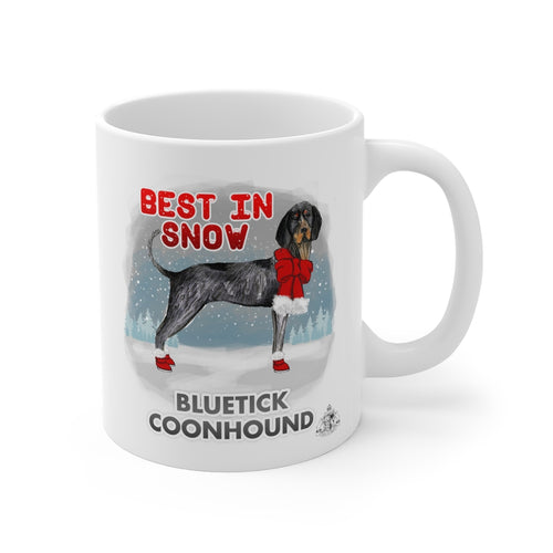 Bluetick Coonhound Best In Snow Mug