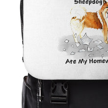 Load image into Gallery viewer, My Icelandic Sheepdog Ate My Homework Backpack